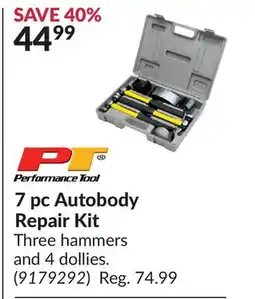 Princess Auto 7 pc Autobody Repair Kit offer