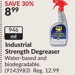 Princess Auto Industrial Strength Degreaser offer