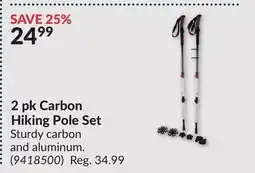 Princess Auto 2 pk Carbon Hiking Pole Set offer