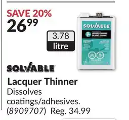Princess Auto Lacquer Thinner offer
