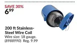 Princess Auto 200 ftStainless- Steel Wire Coil offer