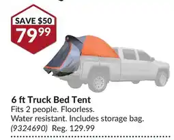 Princess Auto 6 ftTruck Bed Tent offer