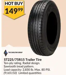 Princess Auto ST225/75R15 Trailer Tire offer