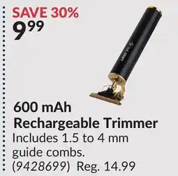 Princess Auto 600 mAh Rechargeable Trimmer offer