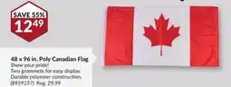 Princess Auto 48 x 96 in. Poly Canadian Flag offer