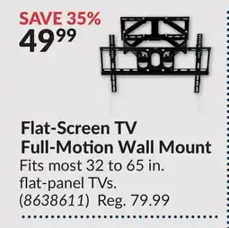 Princess Auto Flat-Screen TV Full-Motion Wall Mount offer