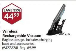 Princess Auto Wireless Rechargeable Vacuum offer