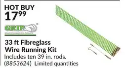 Princess Auto 33 ftFibreglass Wire Running Kit offer