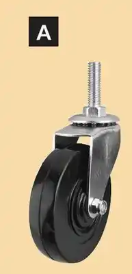 Princess Auto Swivel 4 in. Threaded-Stem Casters offer