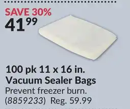 Princess Auto 100 pk 11 x 16 in. Vacuum Sealer Bags offer