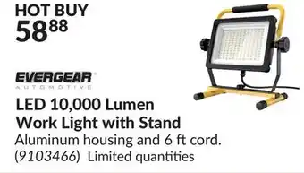 Princess Auto LED 10,000 Lumen Work Light with Stand offer