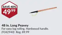 Princess Auto 48 in. Long Peavey offer