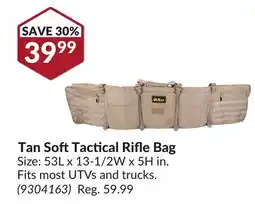 Princess Auto Tan SoftTactical Rifle Bag offer