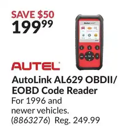 Princess Auto AutoLink AL629 OBDII/ EOBD Code Reader offer