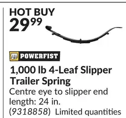 Princess Auto 1,000 lb 4-Leaf Slipper Trailer Spring offer