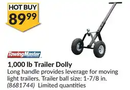 Princess Auto 1,000 lb Trailer Dolly offer