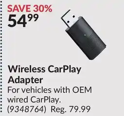 Princess Auto Wireless CarPlay Adapter offer