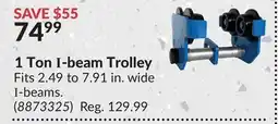 Princess Auto 1 Ton I-beam Trolley offer