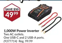 Princess Auto 1,000W Power Inverter offer