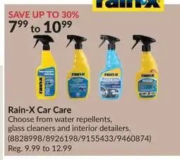 Princess Auto Rain-X Car Care offer
