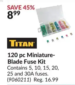 Princess Auto 120 pc Miniature- Blade Fuse Kit offer