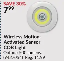 Princess Auto Wireless Motion- Activated Sensor COB Light offer