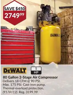 Princess Auto 80 Gallon 2-Stage Air Compressor offer