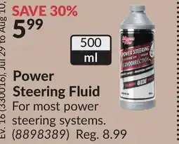 Princess Auto Power Steering Fluid offer
