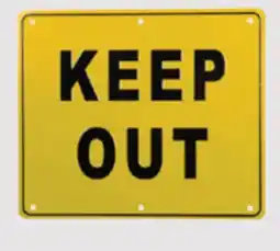 Princess Auto Keep Out Aluminum Signs offer
