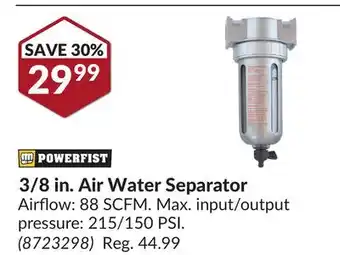 Princess Auto 3/8 in. Air Water Separator offer