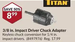Princess Auto 3/8 in. Impact Driver Chuck Adapter offer
