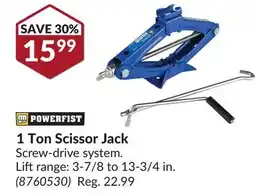 Princess Auto 1 Ton Scissor Jack offer