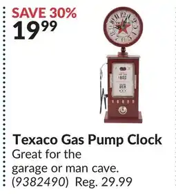 Princess Auto Texaco Gas Pump Clock offer