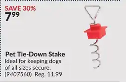 Princess Auto Pet Tie-Down Stake offer