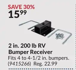 Princess Auto 2 in. 200 lb RV Bumper Receiver offer