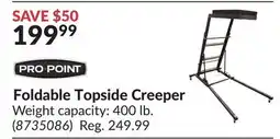 Princess Auto Foldable Topside Creeper offer