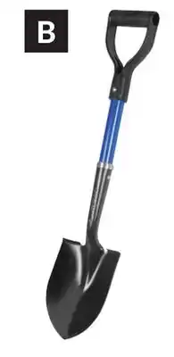 Princess Auto Round Point Fiberglass Mini D-Handle Shovels offer