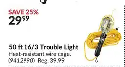 Princess Auto 50 ft16/3 Trouble Light offer