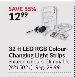 Princess Auto 32 ftLED RGB Colour- Changing Light Strips offer