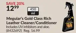 Princess Auto Meguiar's Gold Class Rich Leather Cleaner/Conditioner offer
