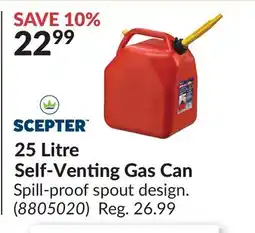 Princess Auto 25 Litre Self-Venting Gas Can offer