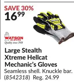 Princess Auto Large Stealth Xtreme Hellcat Mechanic's Gloves offer