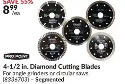 Princess Auto Segmented 4-1/2 in. Diamond Cutting Blades offer