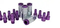 Princess Auto 1/4 in. Quick Coupler/Plug Sets 14 pc Purple V-Style offer