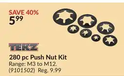 Princess Auto 280 pc Push Nut Kit offer