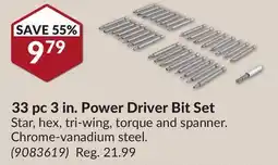 Princess Auto 33 pc 3 in. Power Driver Bit Set offer