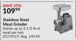 Princess Auto Stainless Steel Meat Grinder offer