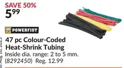 Princess Auto 47 pc Colour-Coded Heat-Shrink Tubing offer