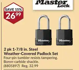 Princess Auto 2 pk 1-7/8 in. Steel Weather-Covered Padlock Set offer