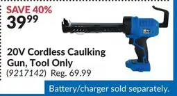 Princess Auto 20V Cordless Caulking Gun, Tool Only offer